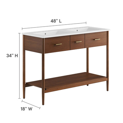 Modway EEI-6826 Zaire 48" Double Sink Bathroom Vanity Modway
