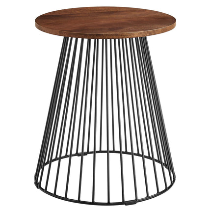 Modway EEI-6831 Valeo Round Wood and Metal Side Table Modway