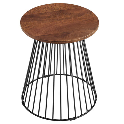 Modway EEI-6831 Valeo Round Wood and Metal Side Table Modway