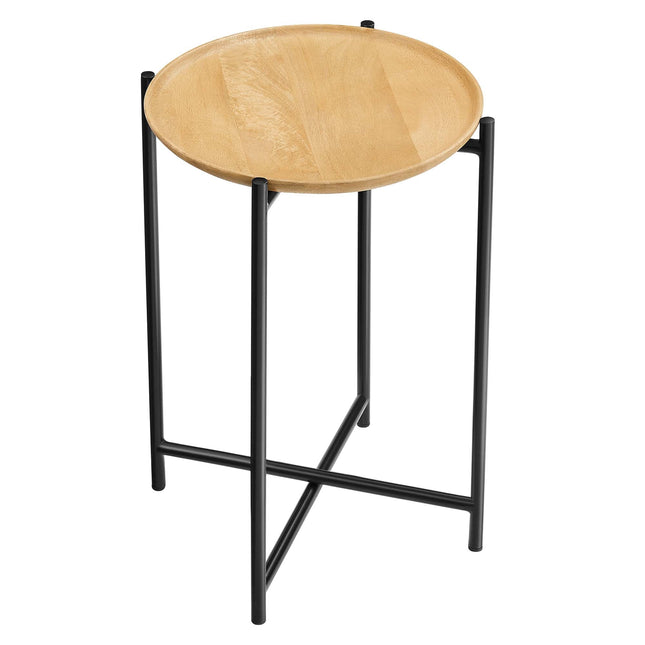 Modway EEI-6832 Xilo Round Wood and Metal Side Table Modway