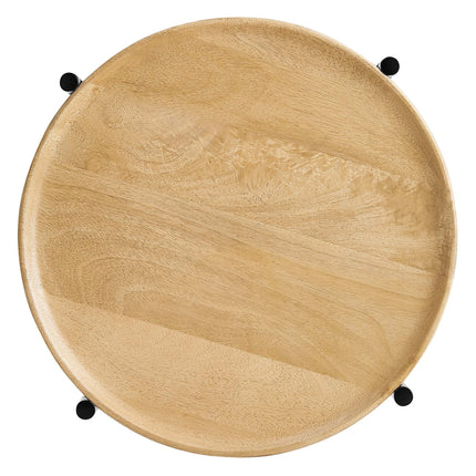 Modway EEI-6832 Xilo Round Wood and Metal Side Table Modway