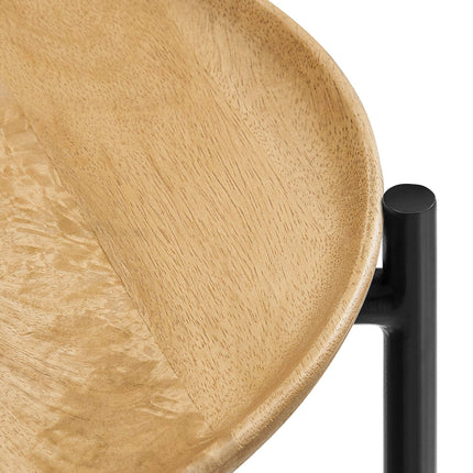 Modway EEI-6832 Xilo Round Wood and Metal Side Table Modway