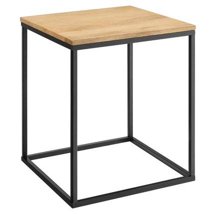Modway EEI-6833 Zora Square Wood and Metal Side Table Modway