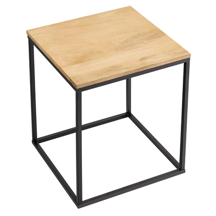 Modway EEI-6833 Zora Square Wood and Metal Side Table Modway