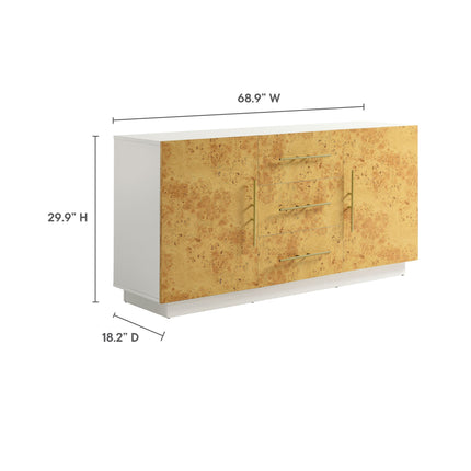 Modway EEI-6848 Abel 59 Inch Burl Wood Sideboard Buffet TV Stand Modway