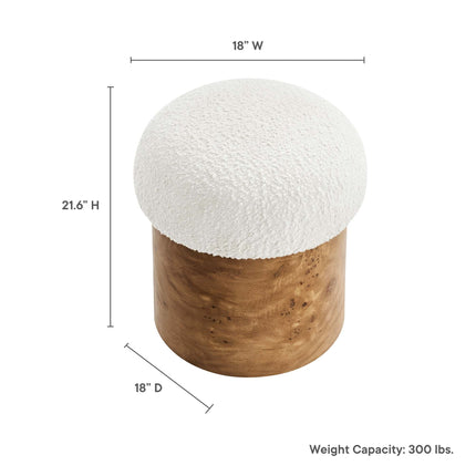 Modway EEI-6850 Breeze Boucle Upholstered Ottoman Modway