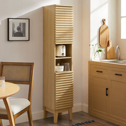 Modway EEI-6851 Render Tall Narrow Bathroom Storage Cabinet Modway