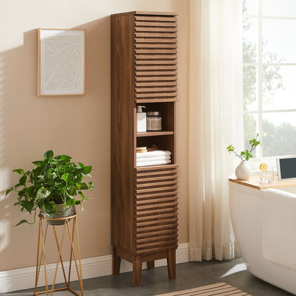 Modway EEI-6851 Render Tall Narrow Bathroom Storage Cabinet Modway