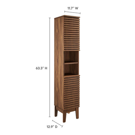 Modway EEI-6851 Render Tall Narrow Bathroom Storage Cabinet Modway
