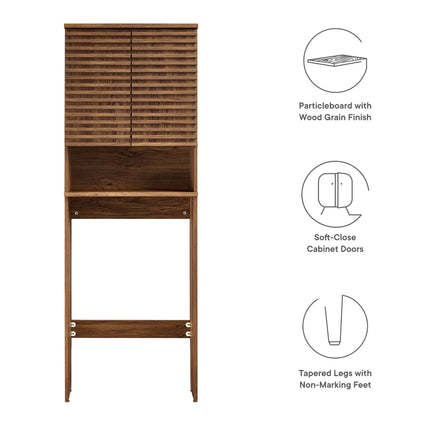 Modway EEI-6853 Render Over the Toilet Bathroom Storage Cabinet Modway