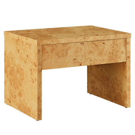 Modway EEI-6855 Hudson 1-Drawer Burl Wood Nightstand Modway