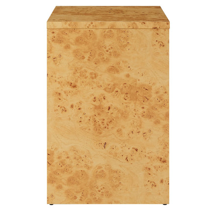 Modway EEI-6856 Hudson 1-Drawer Burl Wood Nightstand With Shelf Modway