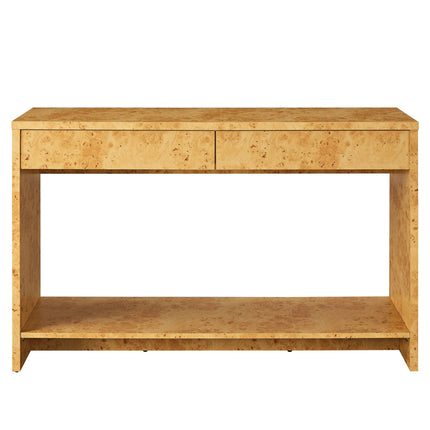 Modway EEI-6857 Hudson 2-Drawer Burl Wood Console Table Modway