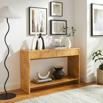 Modway EEI-6857 Hudson 2-Drawer Burl Wood Console Table Modway
