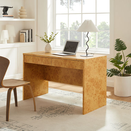 Modway EEI-6858 Hudson 2-Drawer Burl Wood Desk Modway