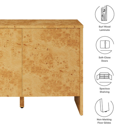 Modway EEI-6859 Hudson 40" Burl Wood Sideboard Modway