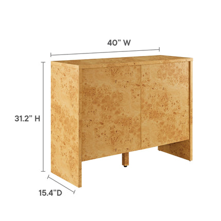 Modway EEI-6859 Hudson 40" Burl Wood Sideboard Modway