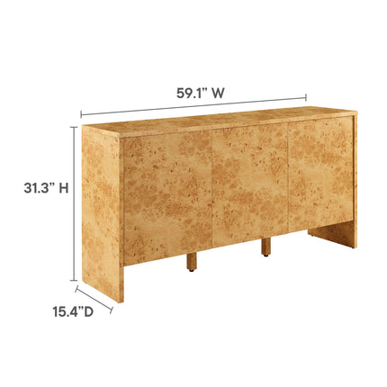 Modway EEI-6860 Hudson 60" Burl Wood Sideboard Modway