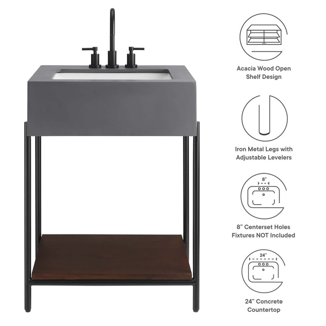 Modway EEI-6861 Etch 24" Bathroom Vanity with Sink Modway