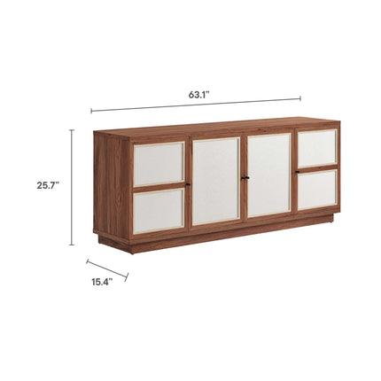 Modway EEI-6865 Capri 63" Wood Grain TV Console Modway
