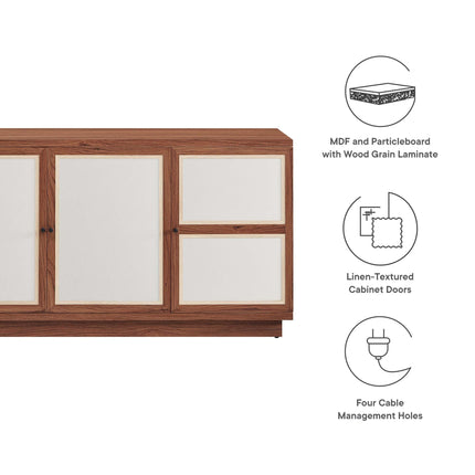 Modway EEI-6865 Capri 63" Wood Grain TV Console Modway