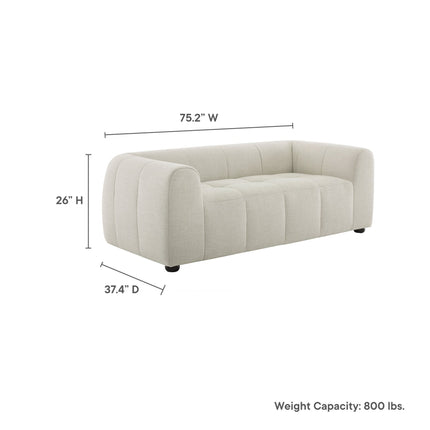 Modway EEI-6867 Liana Upholstered Fabric Loveseat Modway