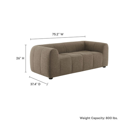 Modway EEI-6867 Liana Upholstered Fabric Loveseat Modway