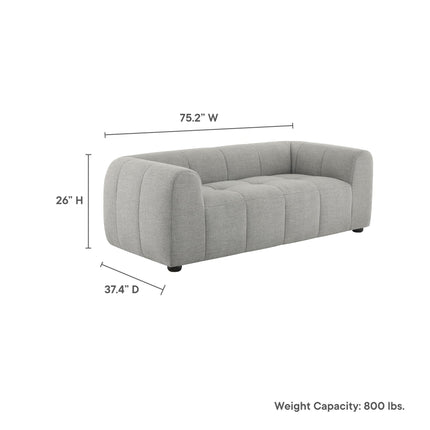Modway EEI-6867 Liana Upholstered Fabric Loveseat Modway