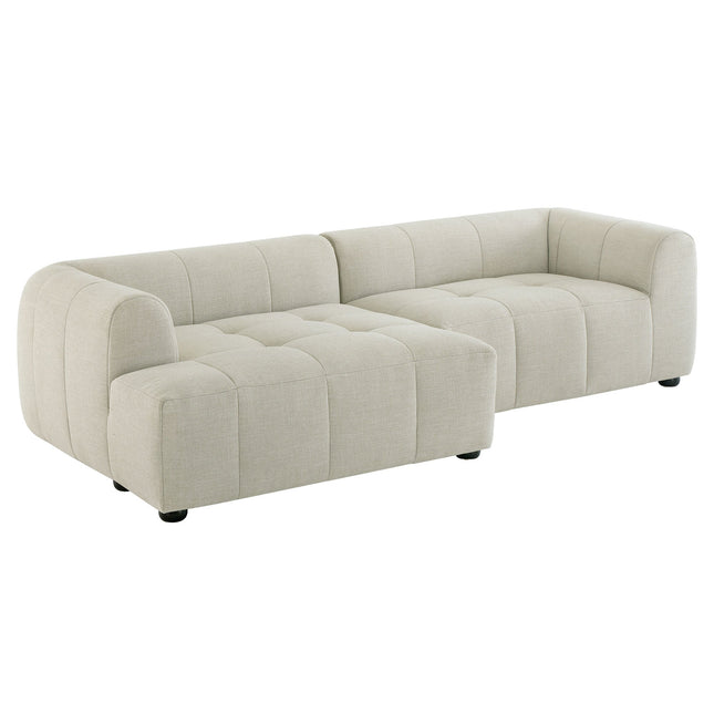 Modway EEI-6868 Liana Left-Facing Upholstered Fabric Modular Sofa with Chaise Modway