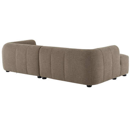 Modway EEI-6868 Liana Left-Facing Upholstered Fabric Modular Sofa with Chaise Modway