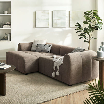 Modway EEI-6868 Liana Left-Facing Upholstered Fabric Modular Sofa with Chaise Modway