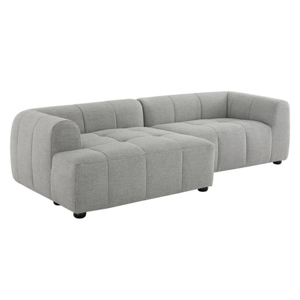 Modway EEI-6868 Liana Left-Facing Upholstered Fabric Modular Sofa with Chaise Modway