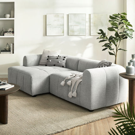 Modway EEI-6868 Liana Left-Facing Upholstered Fabric Modular Sofa with Chaise Modway