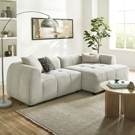 Modway EEI-6869 Liana Right-Facing Upholstered Fabric Modular Sofa with Chaise Modway