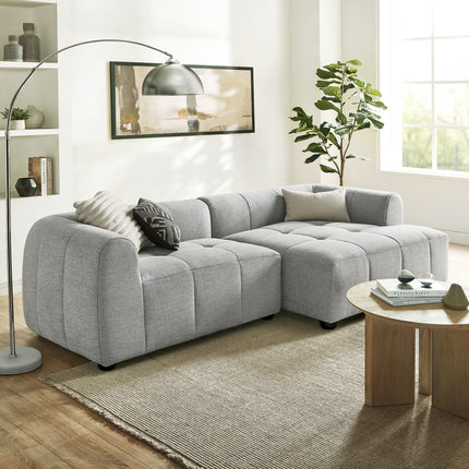 Modway EEI-6869 Liana Right-Facing Upholstered Fabric Modular Sofa with Chaise Modway