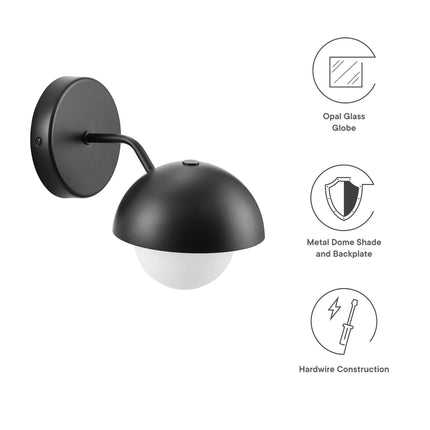 Modway EEI-6871 Eclipse Globe Wall Sconce Modway