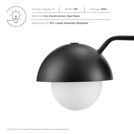 Modway EEI-6871 Eclipse Globe Wall Sconce Modway