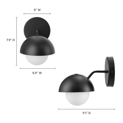 Modway EEI-6871 Eclipse Globe Wall Sconce Modway