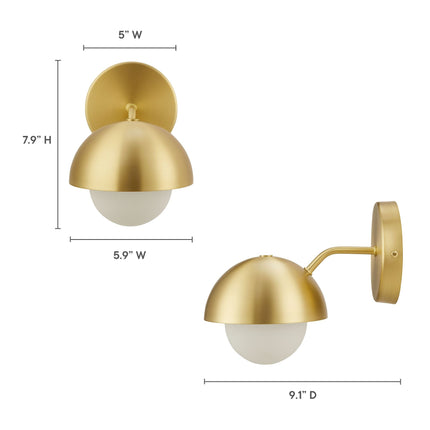 Modway EEI-6871 Eclipse Globe Wall Sconce Modway