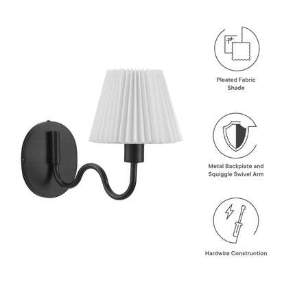 Modway EEI-6873 Wave Squiggle Arm Wall Sconce Modway
