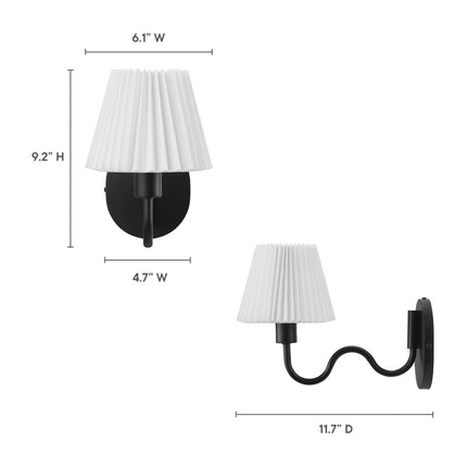 Modway EEI-6873 Wave Squiggle Arm Wall Sconce Modway