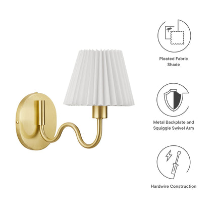 Modway EEI-6873 Wave Squiggle Arm Wall Sconce Modway