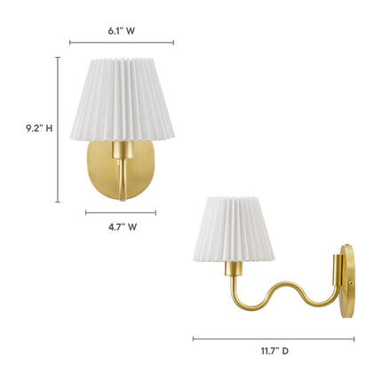 Modway EEI-6873 Wave Squiggle Arm Wall Sconce Modway