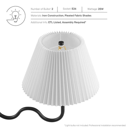 Modway EEI-6874 Wave Squiggle 2-Arm Pendant Light Modway