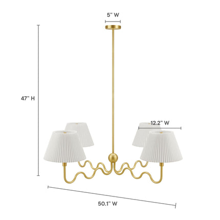 Modway EEI-6875 Wave Squiggle 4-Arm Pendant Light Modway