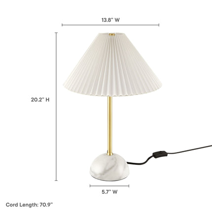 Modway EEI-6878 Illusion Marble Dome Table Lamp Modway