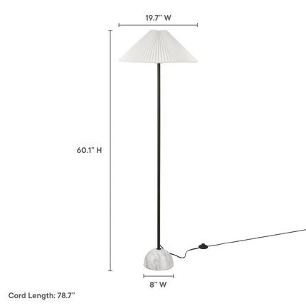 Modway EEI-6879 Illusion Marble Dome Floor Lamp Modway