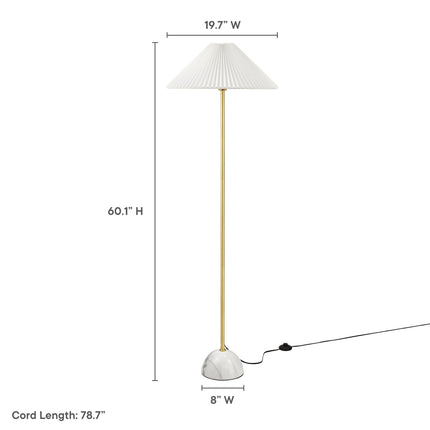 Modway EEI-6879 Illusion Marble Dome Floor Lamp Modway
