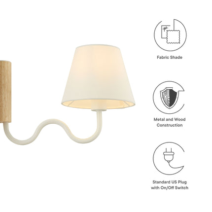 Modway EEI-6881 Sunlit Squiggle Arm Wall Sconce - Plaza Home Decor