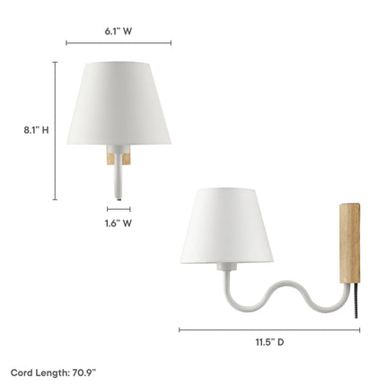Modway EEI-6881 Sunlit Squiggle Arm Wall Sconce - Plaza Home Decor